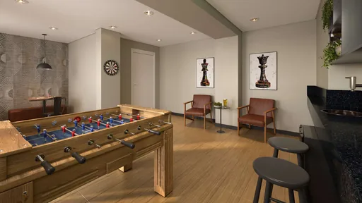 Salao jogos pebolim dardo amenidade