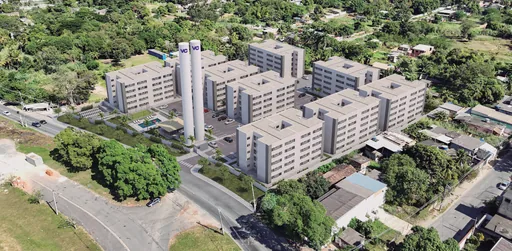 Render aereo noturno implantacao empreendimento