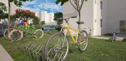 Bicicletario area comum condominio