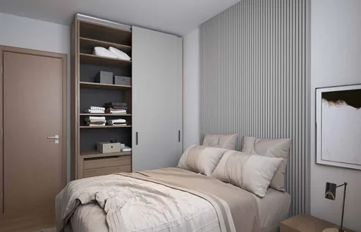 Render quarto armario embutido