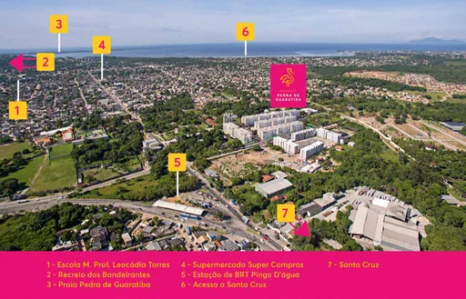 Vista aerea localizacao entorno pedra guaratiba