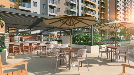 Area gourmet churrasqueira espaco externo