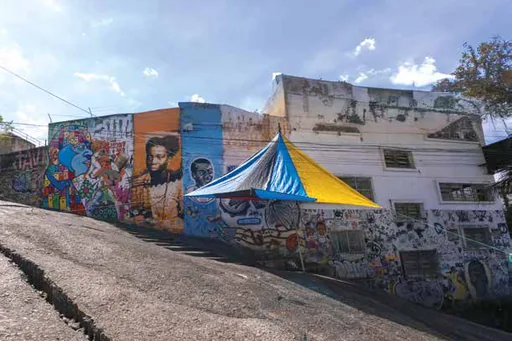 Arte urbana bairro contexto local