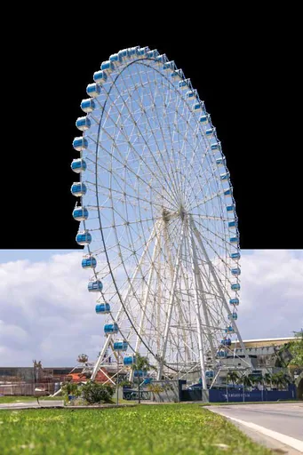 Roda gigante atracao regional entorno