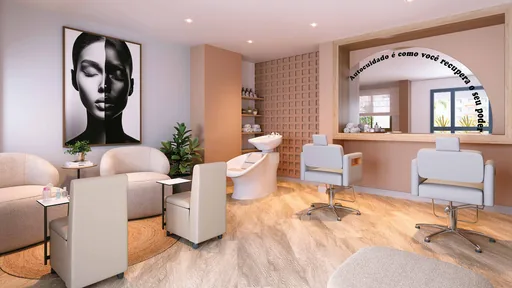Salao beleza amenidade render