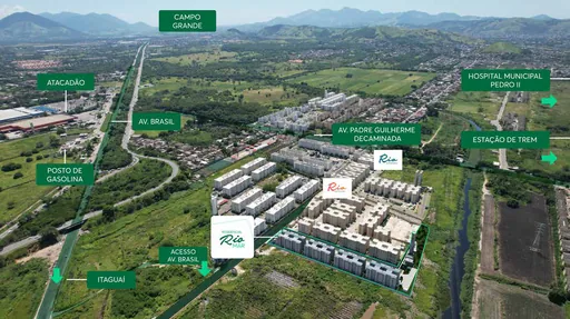 Vista aerea localizacao empreendimento entorno