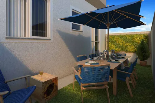 Area externa jardim quintal render