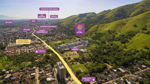 Mapa localizacao vale do sol nova iguacu