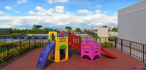 Playground infantil area lazer render