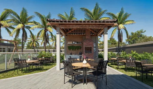 Area gourmet churrasqueira externa