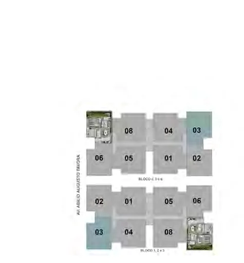 Implantacao blocos numeracao unidades