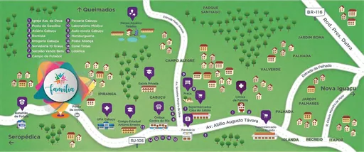 Mapa localizacao entorno empreendimento