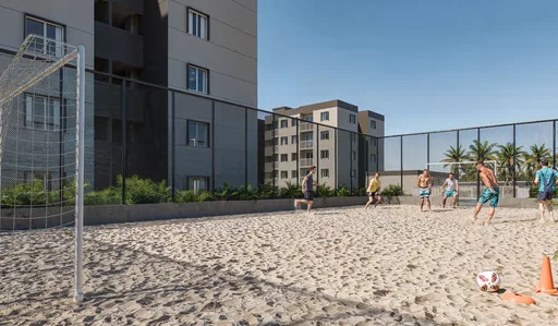Quadra beach soccer area lazer condominio