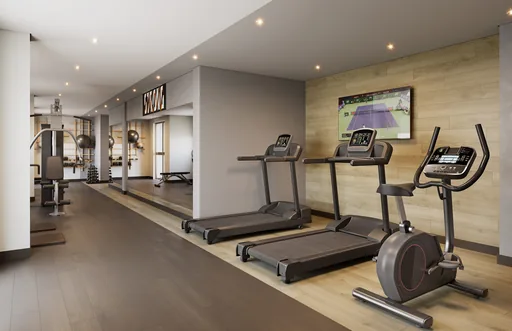 Academia fitness render interior