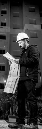 Engenheiro obra edificio construcao