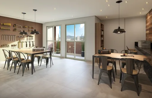 Render oficina maker area comum empreendimento