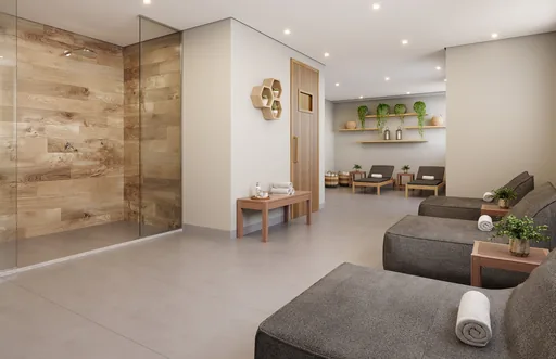 Spa sauna area lazer render