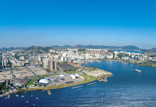 Vista aerea regiao beira mar niteroi