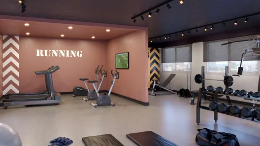 Academia fitness render amenidade