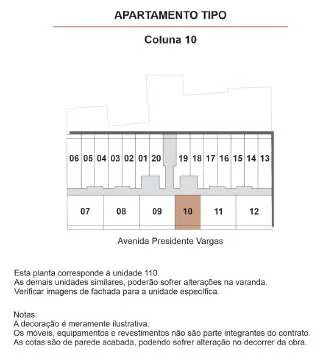 Planta apartamento tipo coluna10