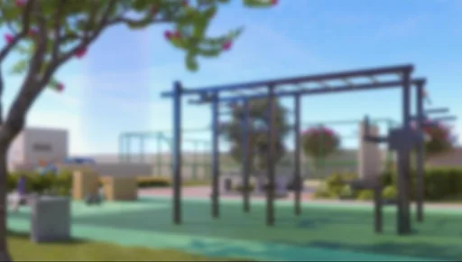 Area fitness academia ar livre render