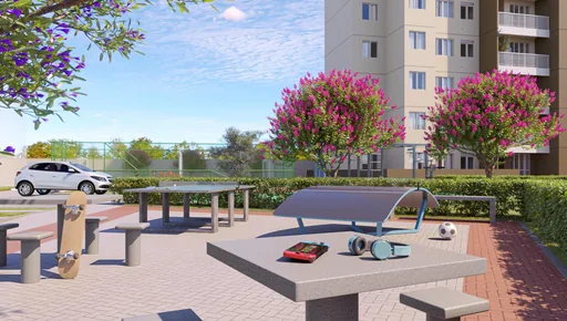 Area lazer pingpong jardim condominio