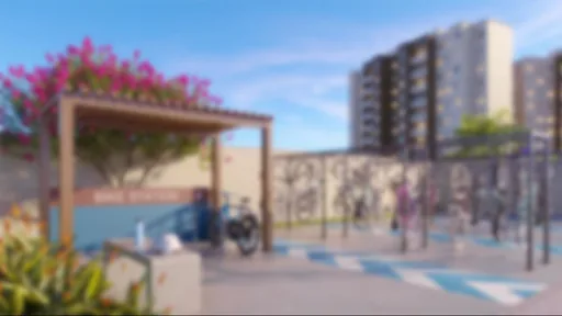 Bicicletario area externa condominio