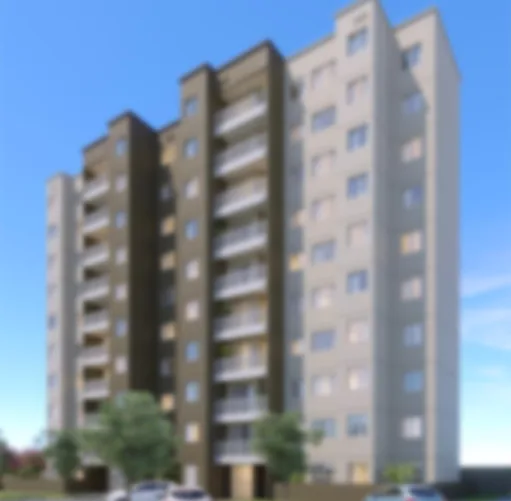 Fachada render edificio residencial