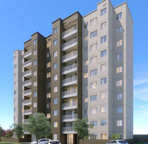 Fachada render edificio residencial 2