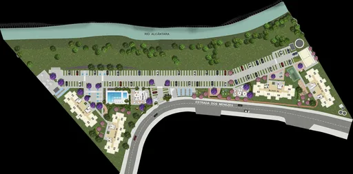 Implantacao condominio blocos rio alcantara