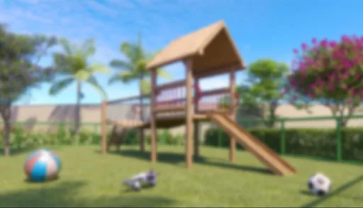 Playground infantil area lazer render