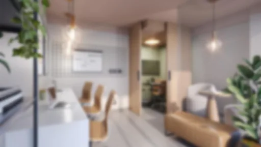 Render interior sala coworking lounge
