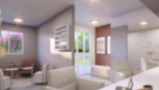 Render interior sala estar unidade