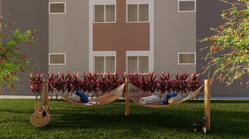 Render area lazer redes jardim