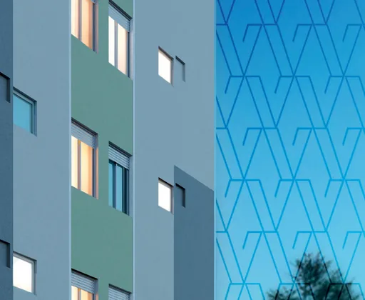 Fachada edificio noturna