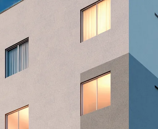 Fachada edificio vista noturna