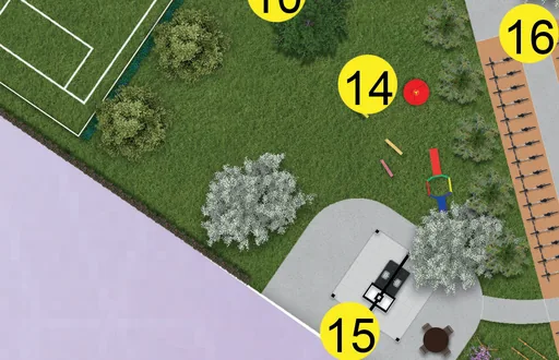 Implantacao empreendimento numerada detalhe