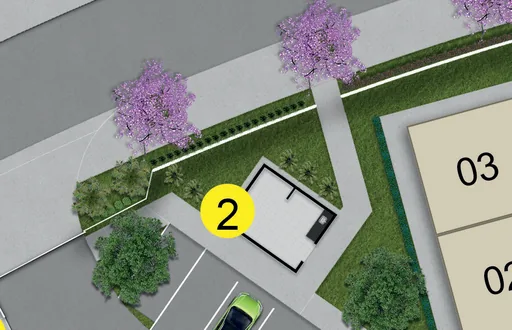 Implantacao lotes numerados vista aerea