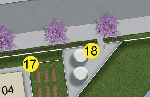 Planta implantacao lotes numerados