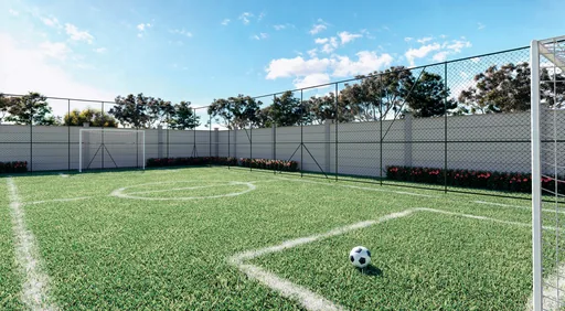 Quadra futebol noturna render amenidade