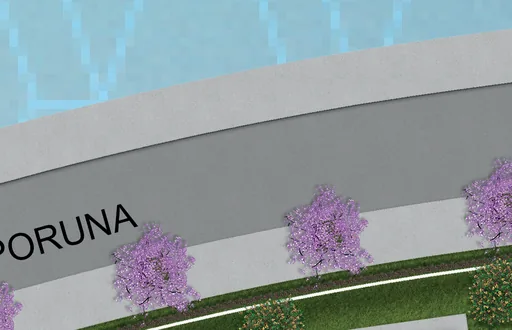 Render fachada empreendimento poruna