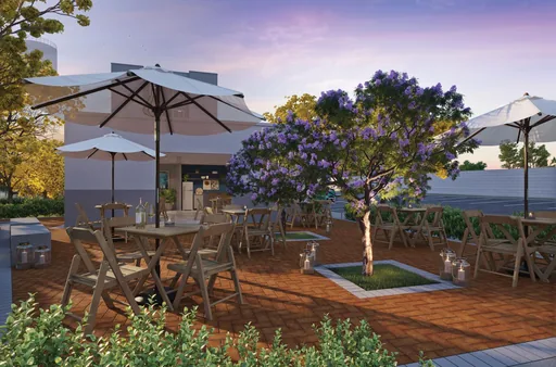 Area gourmet externa render empreendimento