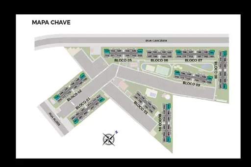 Mapa chave implantacao blocos condominio 2