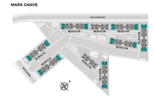 Mapa chave implantacao blocos condominio 3