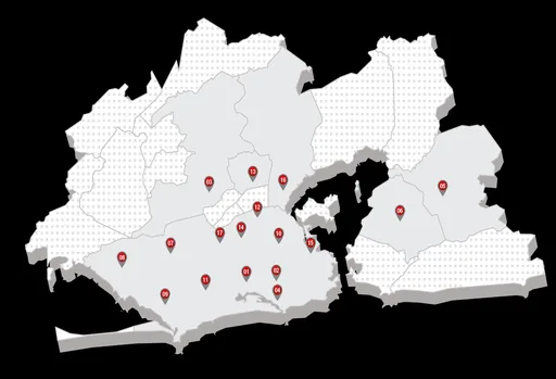 Mapa localizacao empreendimentos cidade