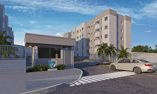 Render fachada entrada condominio