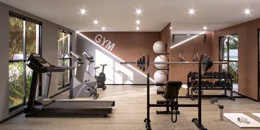 Academia gym render amenidade