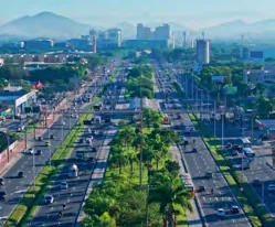 Avenida principal contexto urbano regiao