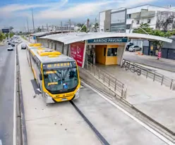 Estacao brt transporte publico proximo