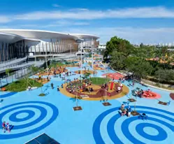 Parque aquatico area lazer entorno